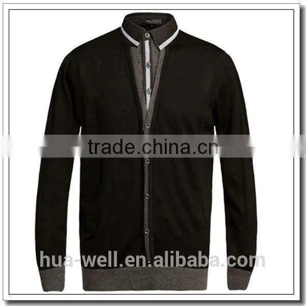 Men's polo neck cashmere sweater