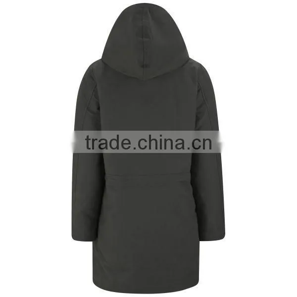 OEM faux shearling collar winter ladies parka