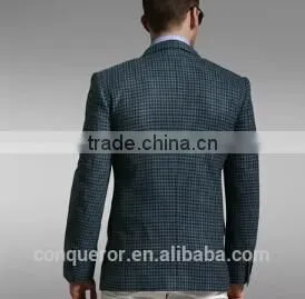 Hot-selling suit Linen blue plaid suit BSPS0578