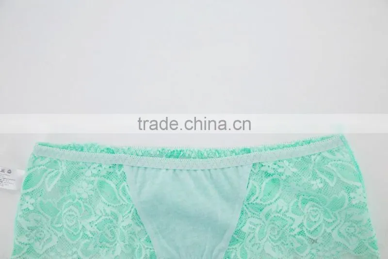 Custom High Quality 100% Silk Sexy Fancy Woman Underwear