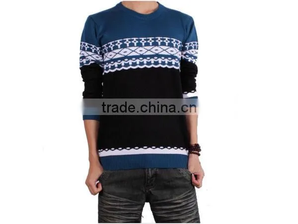 Latest design men sweater ,fashion men knitted pullover sweater