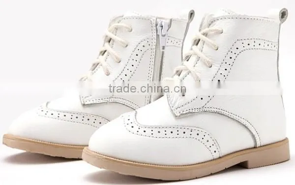 Winter Kids Shoes Safety Soft Sole leather kids Boots