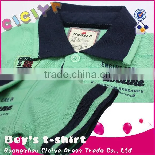 OEM summer polo boy short sleeve tshirt