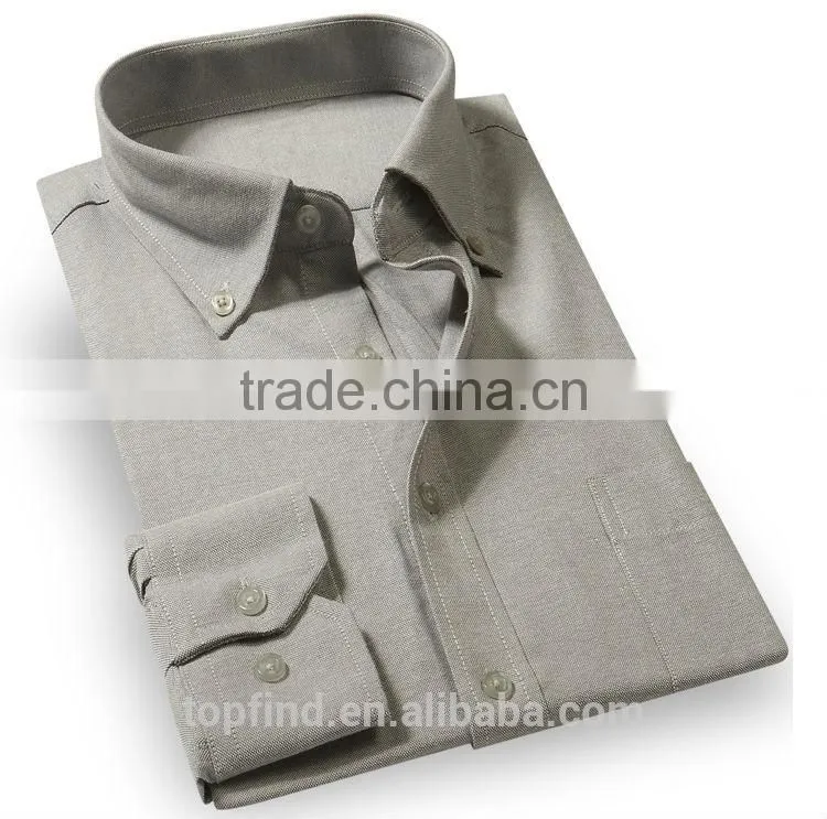 Fashion classic long sleeve popular brand oxford man shirts