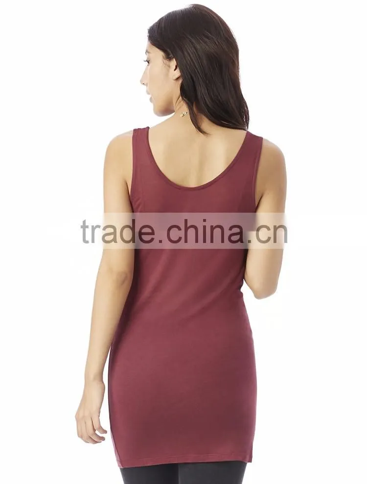 2017 Guangzhou Shandao Summer Woman Fashion Bodycon 95% Cotton 5% Spandex Gym Singlet Tank Top