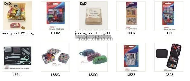D&D 13300 PVC Zipper Pouch Sewing Kit With Sewing Accessoreis For Home & Travelling