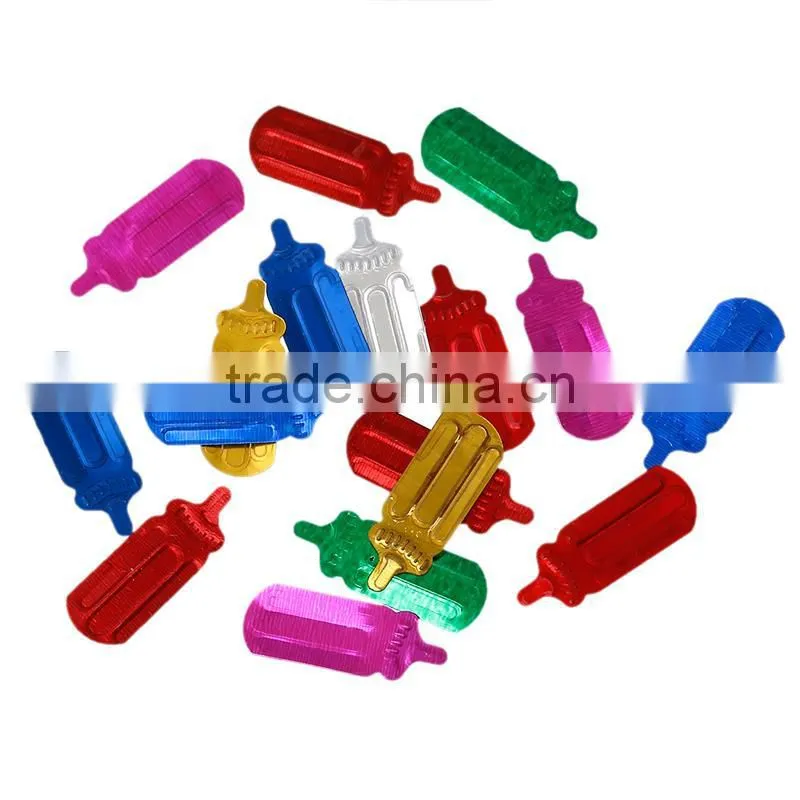 PVC Confetti Party Decoration Baby Shower Milk Bottle At Random