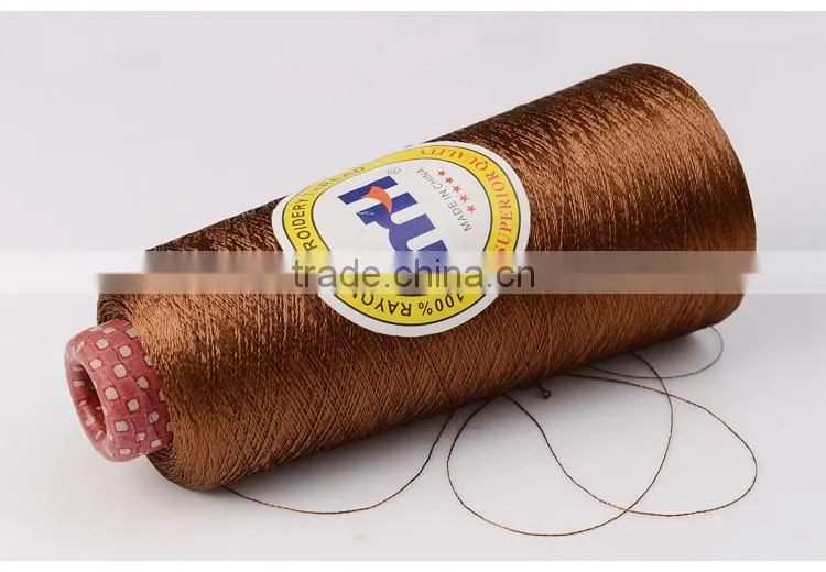 high quality 150d/3 100% viscose rayon embroidery thread