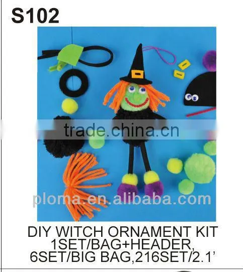 DIY CRAFT (S105) DIY BLACK CAT FELT SEWING DECORATION KIT