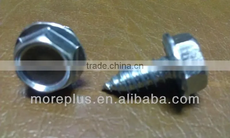 Made in Taiwan Stainless Steel serration screws Special Tapping Screws washer head screws