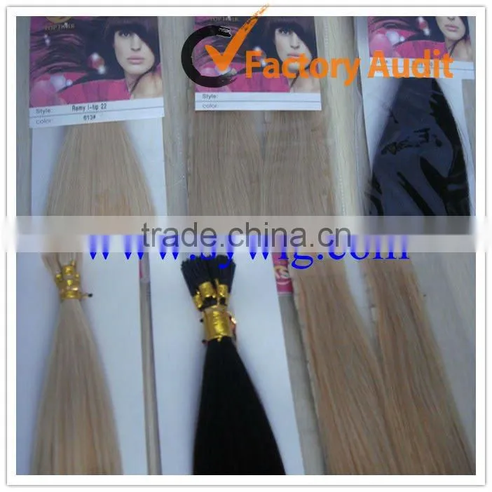 I tip hair extensions/Best quality stick shoelace tip hair