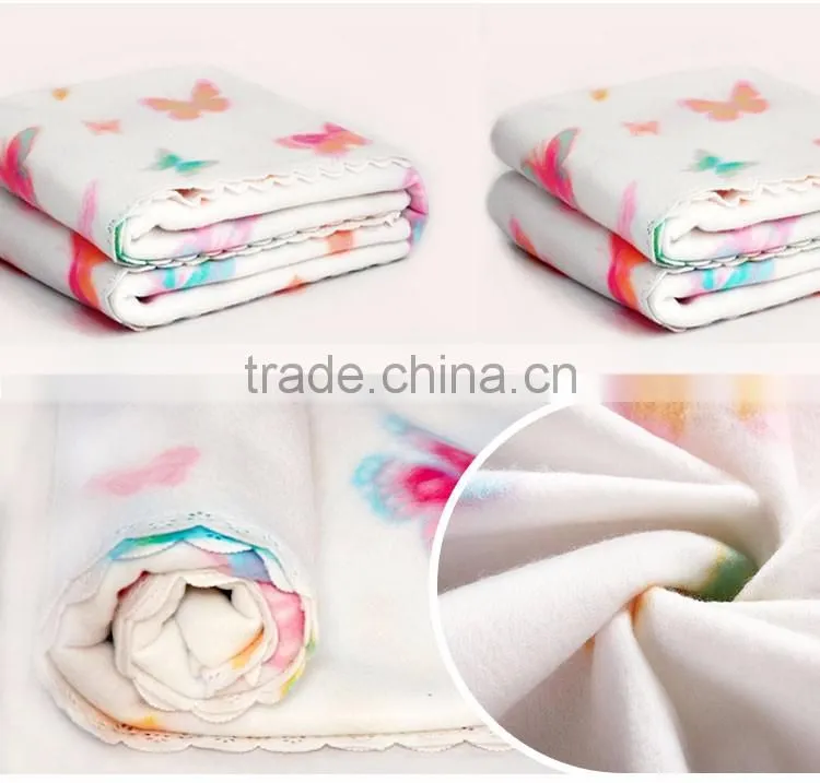 Promotion Gift Polyester Printed Fleece Throw Blanket