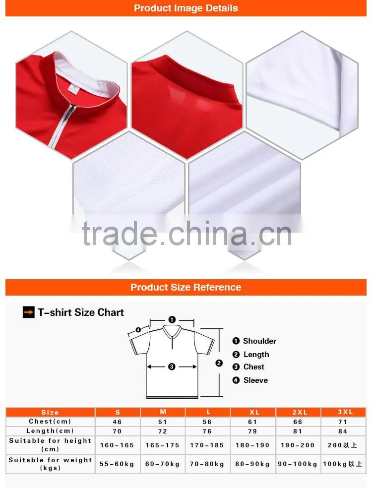Fashion Stand up collar short sleeve dry fit t-shirt