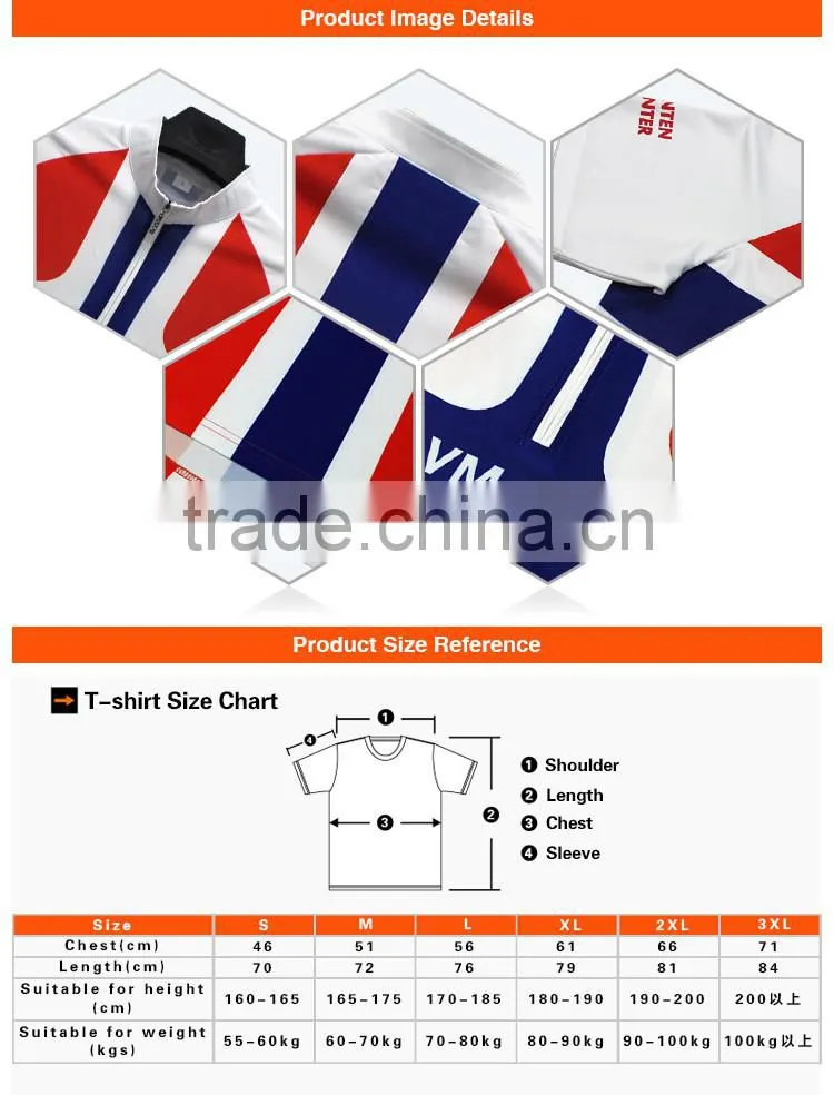 stand up collar short sleeve no label zipper T-Shirt printing