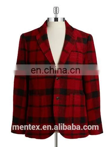 Men's 2017 SS Wool Check Blazer