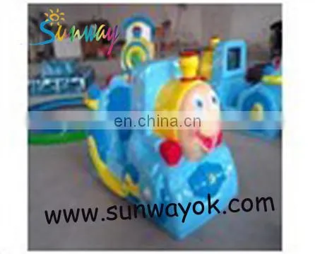 Enviromental Elf Riding Game Machine applied in indoor amusement park with a train head