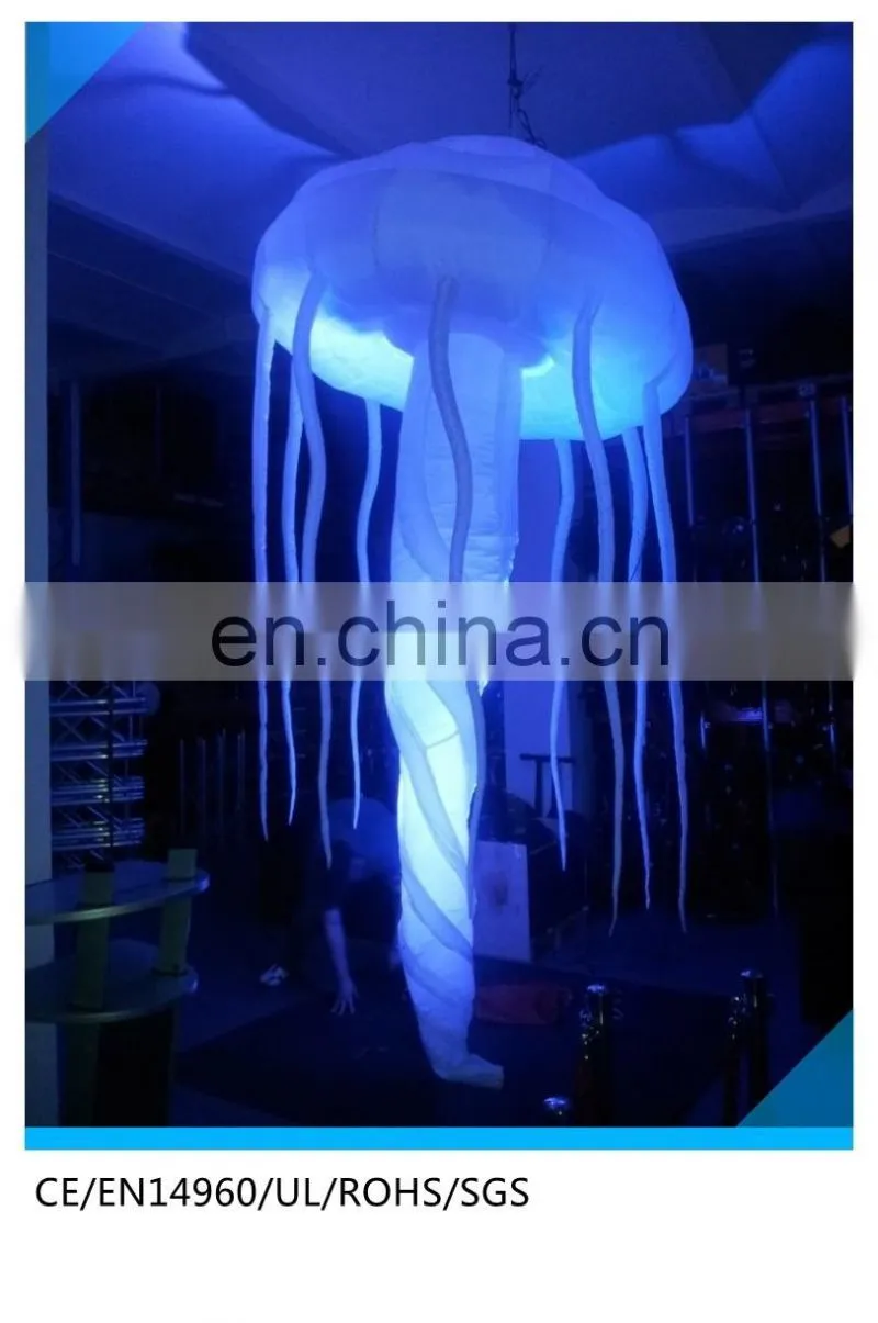 new led party inflatable jellyfish, led inflatable decorating jellyfish balloon