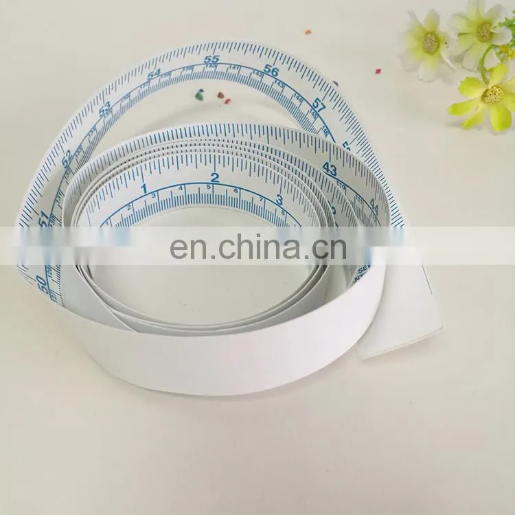 Factory price cheap custom adhesive label 1 meter international ruler adhesive sticker