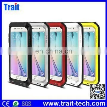 WaterProof Powerful Metal Button Touch Screen Gorilla Glass Hybrid Case,Aluminium Case for Samsung G9200 Galaxy S6
