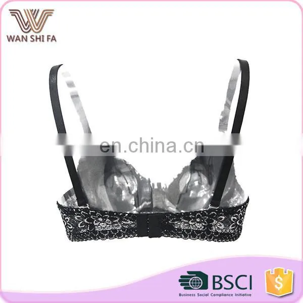 Latest design flower pattern net adjustable fashion nylon teenager bra