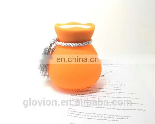 New design Coin Piggy Bank with night lamp For Birthday Kids Gifts