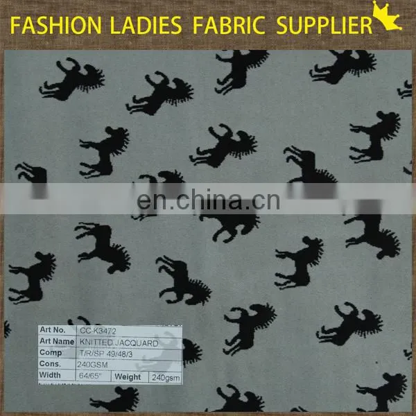 top one china knitted jacquard fabrics cotton horse 2014 tea low price fabric paint wholesale soft burn out fabric t-shirt bag