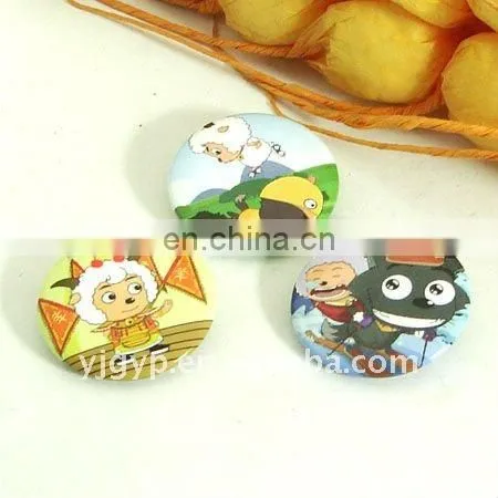 Promotional logo printed tinplate pin Badge