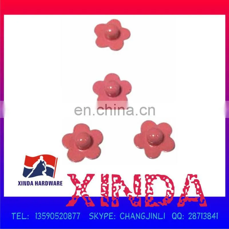 10mm Decorative Flower Rivets, Painted Pink, High-quality/Reasonable Price, OEM/ODM Orders Welcomed