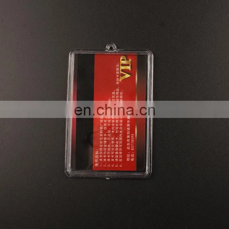 BSCI hard plastic card holder