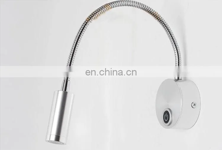 1W 3W LED hose light bedside reading lamp wall lamp spotlight
