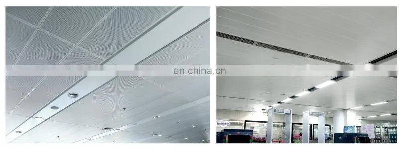 4x8 Ceiling Panels Aluminium Baffle Carrier Suspended Ceiling Tiles