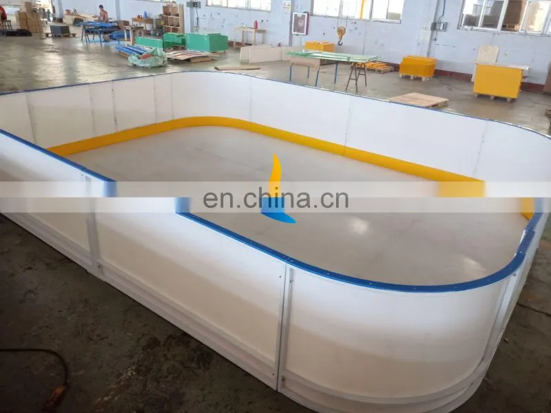 High density polyethylene shooting board / mobile ice skating plate / ice rink hockey dasher board