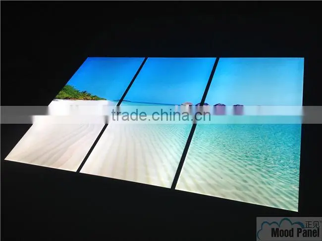 virtual window ocean wall panel light