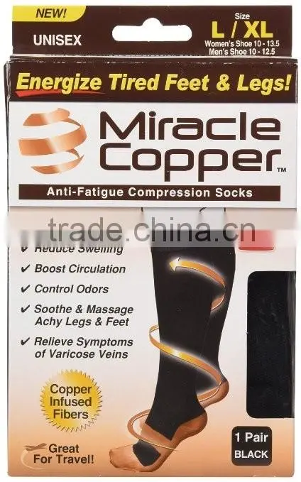 Miracle Copper Anti-Fatigue Compression Socks (Large/Extra Large) Miracle copper socks
