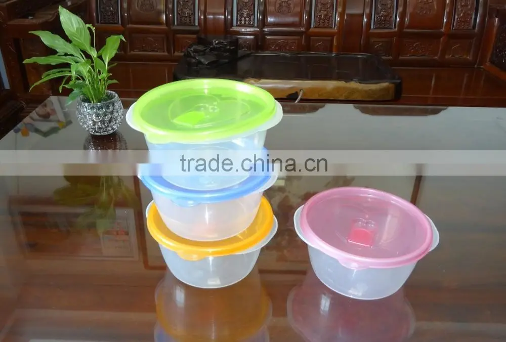 1600ml plastic round food storage container / food storage box, microwavable