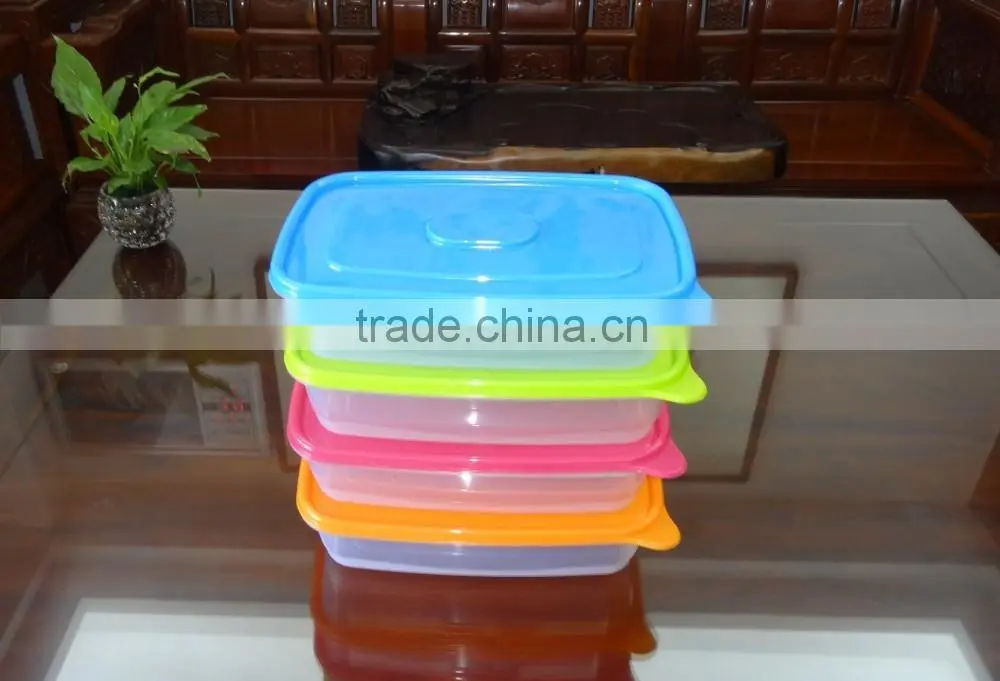 New design rectangular plastic food storage container