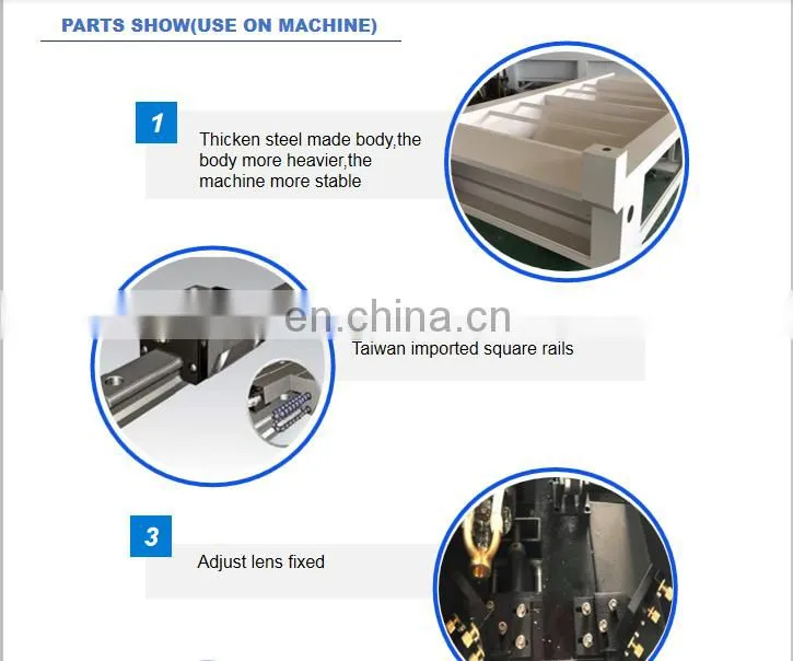 300W co2 laser metal and non metal cutting machine for cutting wood plywood acrylic stainless steel carbon steel aluminum