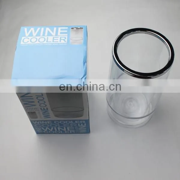 Plastic Double Wall Wine Bottle Table Cooler