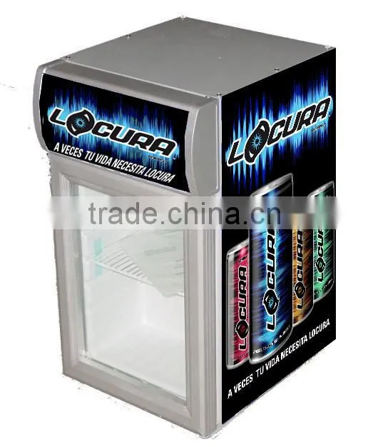 21~1000L upright display refrigerator CE CB SASO
