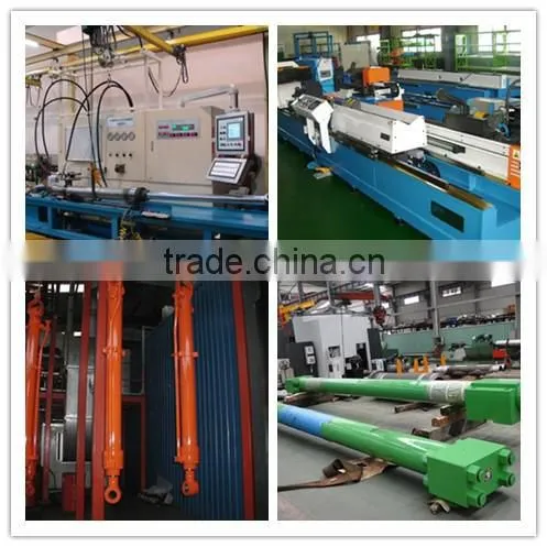 Heavy duty single acting hydraulic cylinder piston type for marine machinery