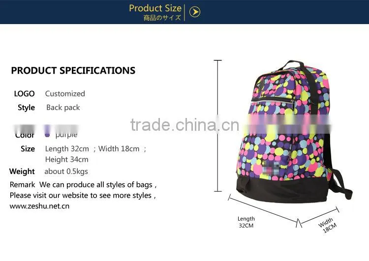 colorful rucksack canvas backpack teenagers laptop bag