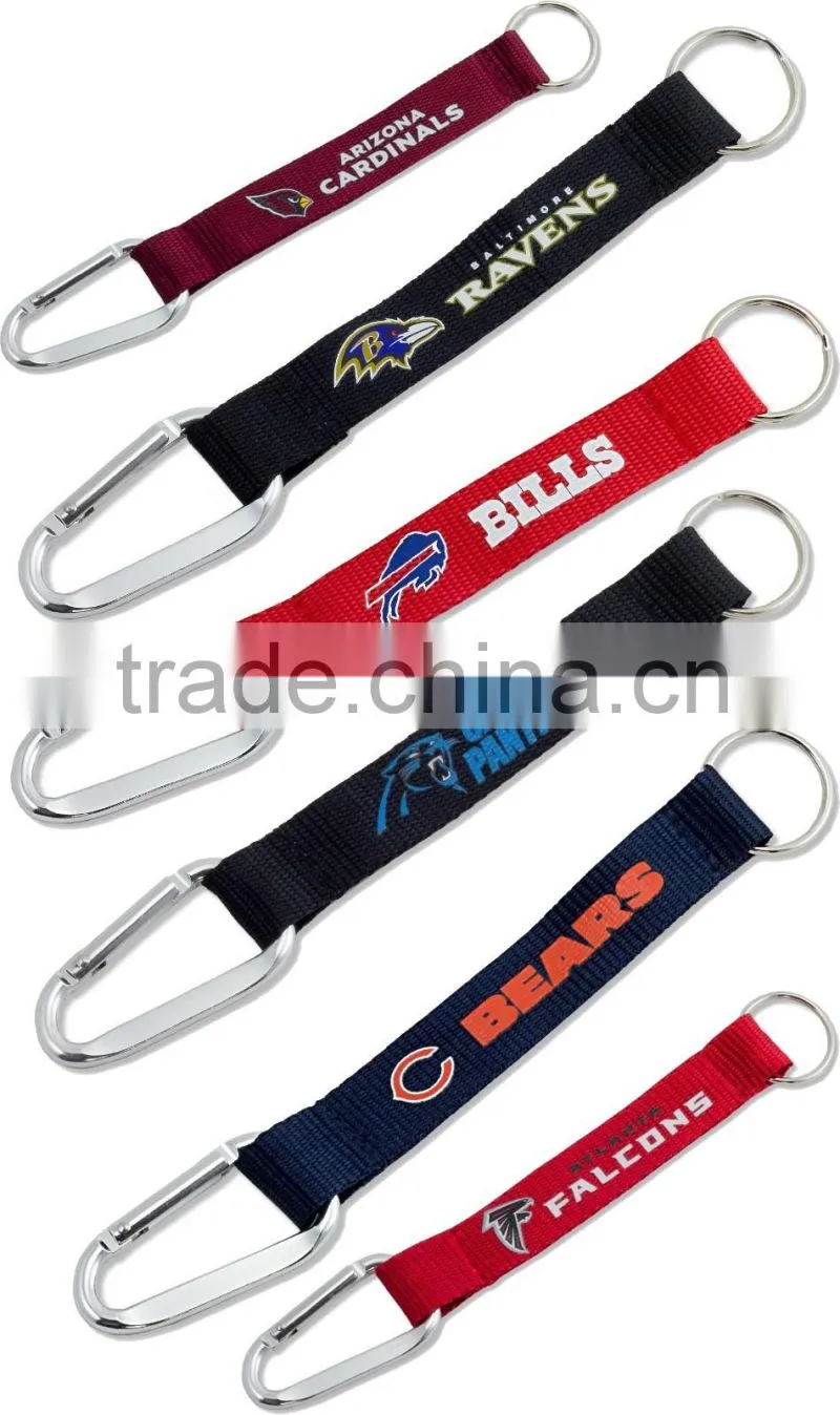 Custom Carabiner Keychain Lanyard Indianapolis Colts Team Colored