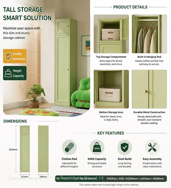 macaron-green-steel-wardrobe-dimensions-interior