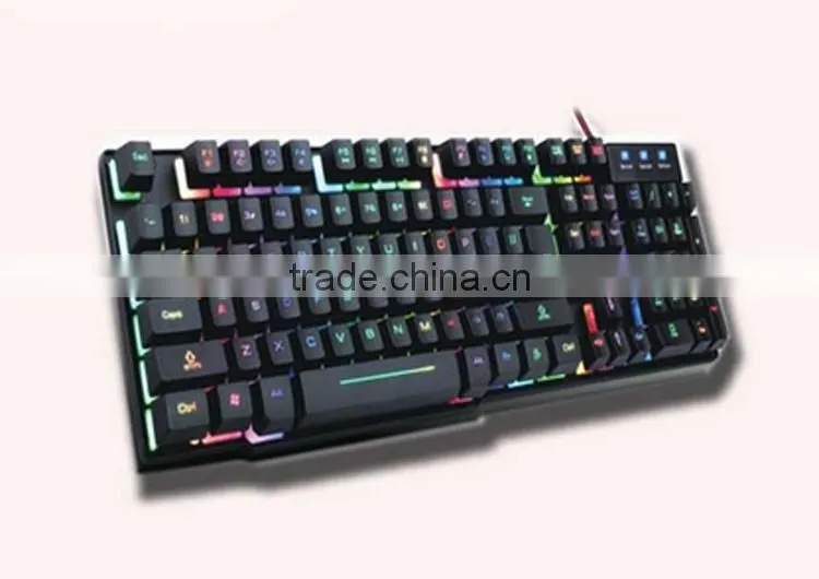 Manufacture Wired USB Mechanical Backlit Colorful USB Keyboard