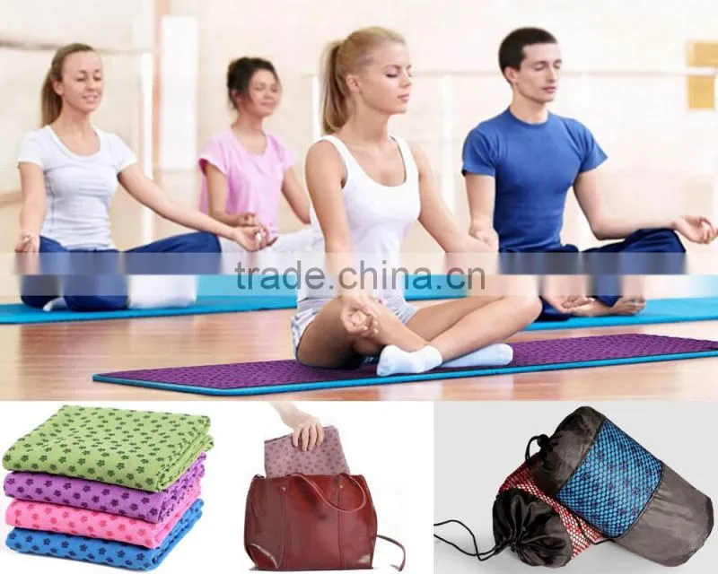 183x63cm multiple color microfiber yoga towel with high quality