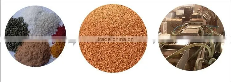 Outdoor wood plastic composite solid WPC decking