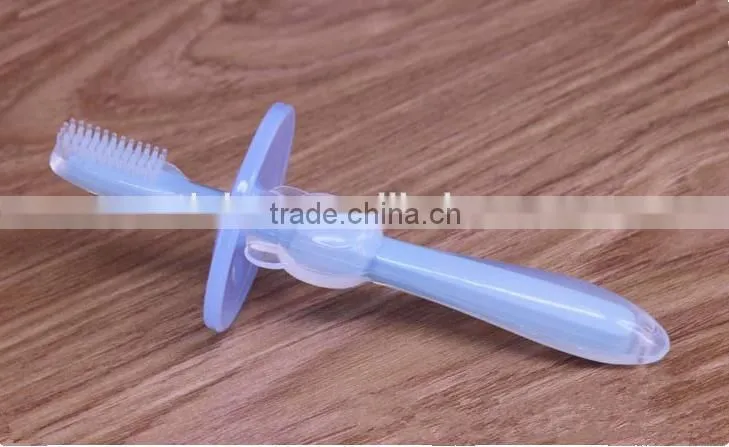 Wholesale FDA&LFGB Silicone Baby Bendable Training Toothbrush