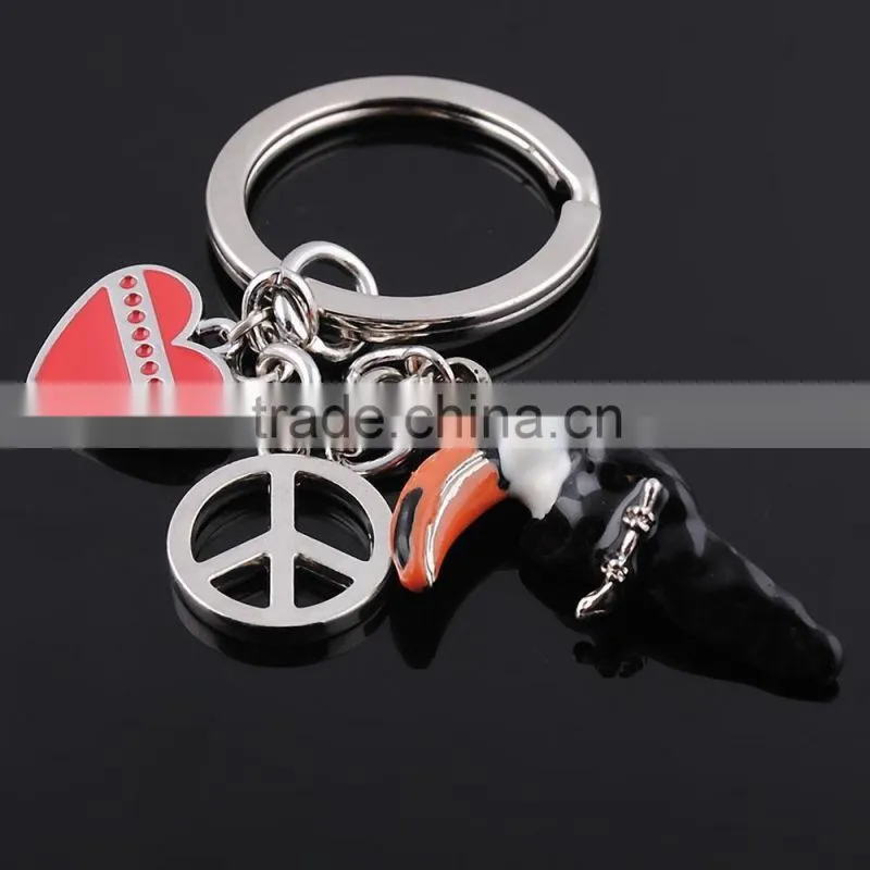 Economical Pet keychain key ring Toucan key chain