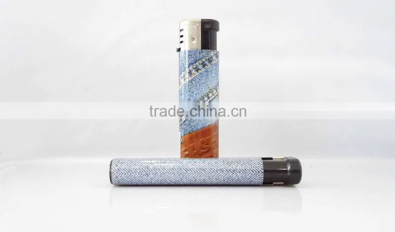 ABS material OEM brand refillable gas cigarette lighter electronic jet lighters