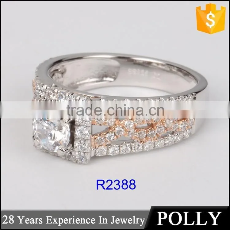 Guangzhou factory OEM/ODM big stone ring designs for women